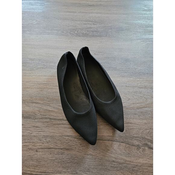 Vivaia Black Pointed-Toe Ballet Flats EU Size 43 / US Size 11 - Picture 5 of 10